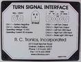 RCT-01562-00000 Turn Signal Interface.