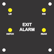 Exit Alarm, 4 Zone, Indicating.