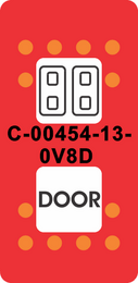 "DOOR SYMBOL"  Red Paddle Cap (ON)OFF(ON)