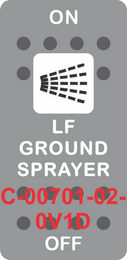 "LF GROUND SPRAYER" Grey Switch Cap Single White Lens ON-OFF