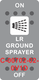 "LR GROUND SPRAYER" Grey Switch Cap Single White Lens ON-OFF