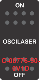 "OSCILASER" Black Rubber Cap, No Lens ON-OFF