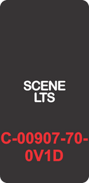 "SCENE LTS"  Black Contura Cap, Laser Etched, ON-OFF