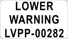 LOWER WARNING