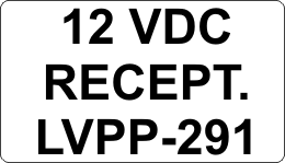 12 VDC RECEPT.