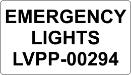 EMERGENCY LIGHTS