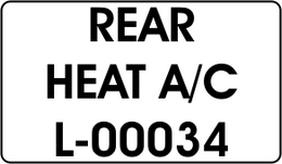 REAR / HEAT A/C