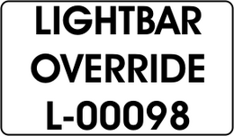 LIGHTBAR / OVERRIDE