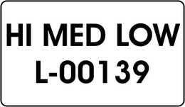 HI MED LOW