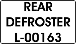 REAR / DEFROSTER