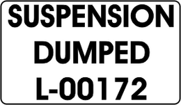 SUSPENSION / DUMPED