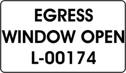 EGRESS WINDOW OPEN