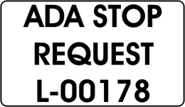 ADA STOP / REQUEST