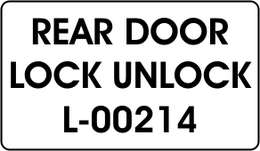 REAR DOOR / LOCK UNLOCK