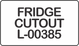 FRIDGE CUTOUT