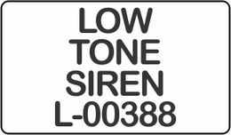 LOW TONE SIREN