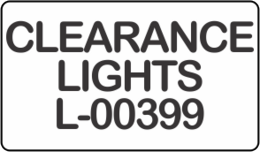 CLEARANCE LIGHTS