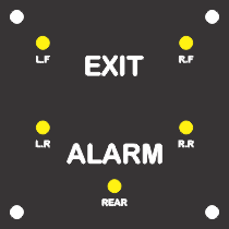 Exit Alarm, Five Zone, Indicating