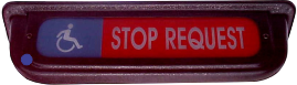 Overhead 1/3- 2/3 ADA, Stop Request Display & Blue Indicator w/ Light Latch Controller