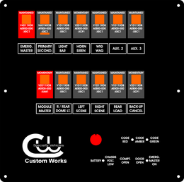 Ambulance Dash Switch & Code Lights.