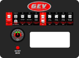 Global Emergency Vehicles, Type 2 Dash Switch.