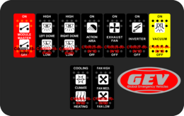 Global Emergency Vehicles, Type 2 Module Switch.