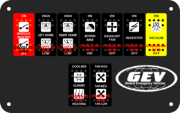 Global Emergency Vehicles, Type 2 Module Switch.