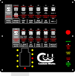 Ambulance Dash Switch & Compt. Lights.