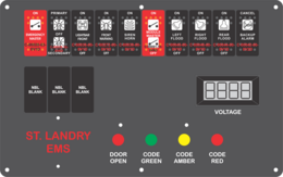 St Landry EMS Dash Switch, Type 2