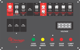 Osage Ambulance Dash Switch, Type 2