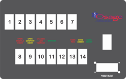 Osage Ambulance Dash Switch, Type 2