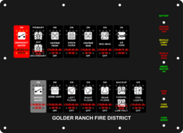 Golder Ranch Fire District Ambulance Dash Switch
