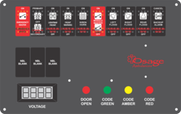 Osage Ambulance Dash Switch, Type 2