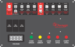 Osage Ambulance Dash Switch, Type 2