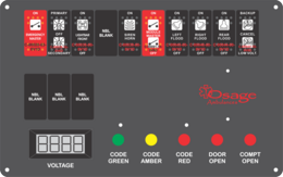 Osage Ambulance Dash Switch, Type 2