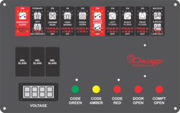 Osage Ambulance Dash Switch, Type 2