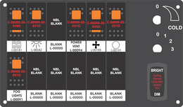 12 Sw. w/ Dimmer Switch