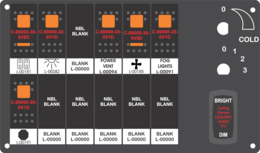 12 Sw. w/ Dimmer Switch