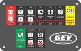 Global Emergency Vehicles, Type 2 Module Switch.