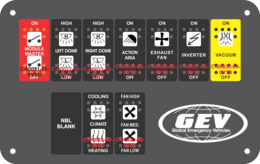 Global Emergency Vehicles, Type 2 Module Switch.