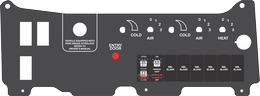 PT Freightliner, Dual A/C Controls w/ Heat, Entry Door Indicator