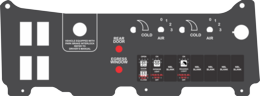 PT Freightliner, Dual A/C Controls w/ Indicators