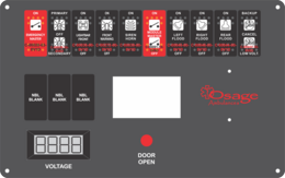 Osage Ambulance Dash Switch, Type 2