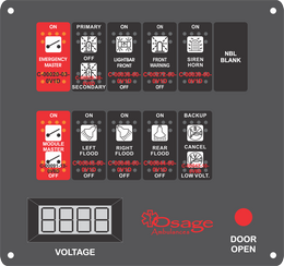 Osage Ambulance Dash Switch, Type 2