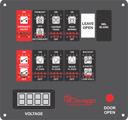 Osage Ambulance Dash Switch, Type 2