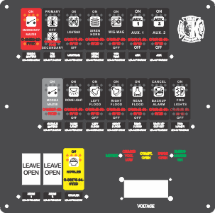 Ambulance Dash Switch w/ 02112