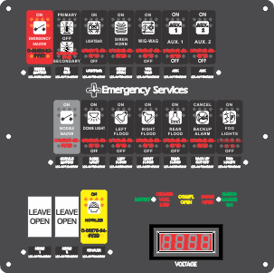 Ambulance Dash Switch w/ 02112