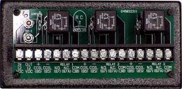 Three Relay, Form C, with Circuit Breaker